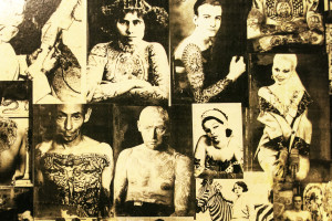 Wallpaper in Austin, TX True Blue Tattoo shop pays homage to history of tattooing in America. The association between tattooing and sailors can be traced back to the 18th Century when European sailors brought tattoos back with them from Polynesia.